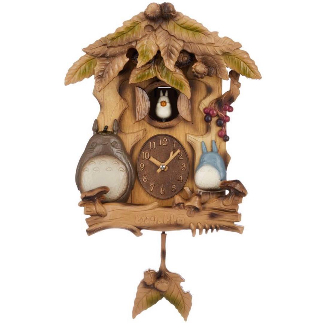 送料無料　となりのトトロ　壁掛け時計　からくり時計　振り子時計　オルゴール