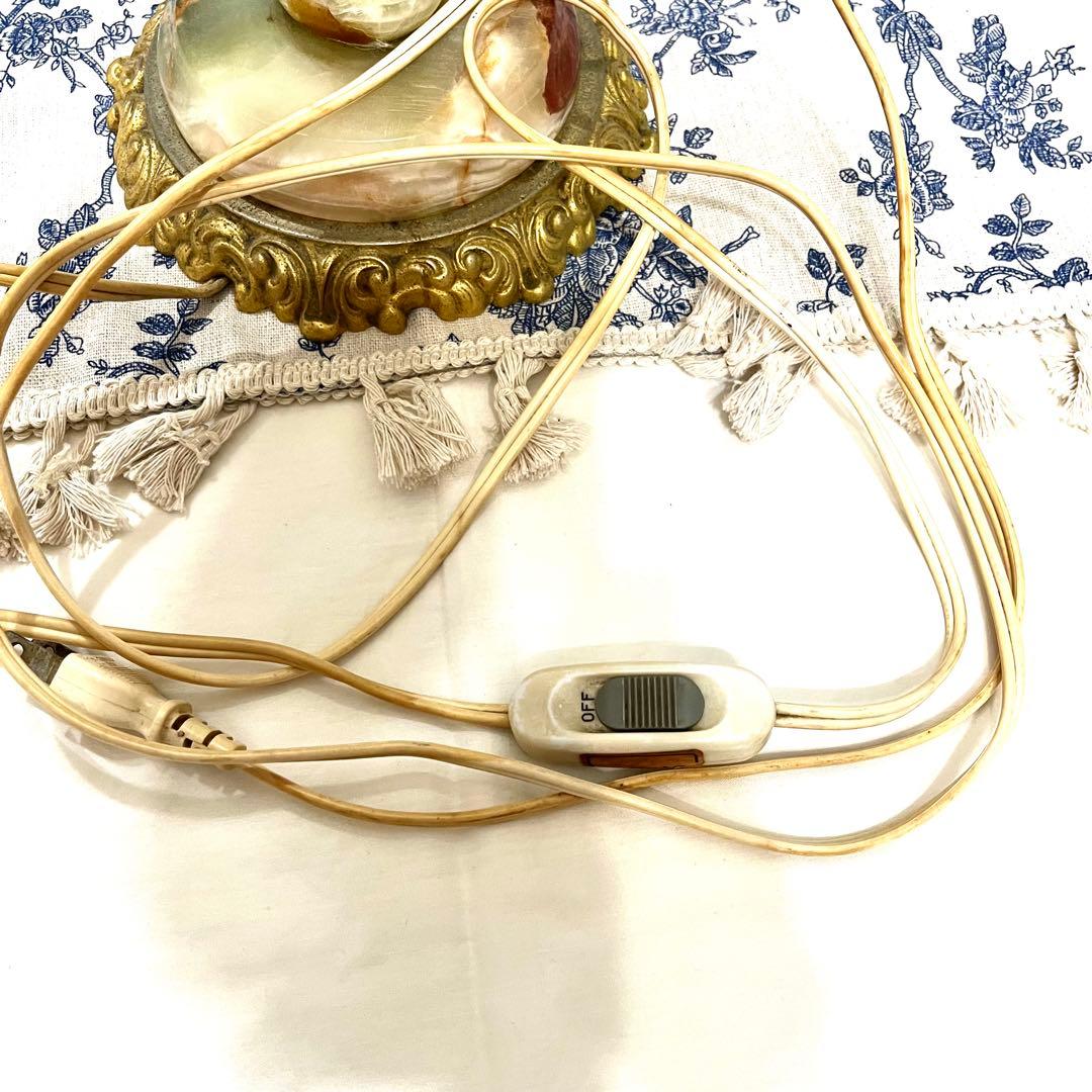 アンティークランプ　大理石真鍮 イタリア製　真鍮ランプ大理石