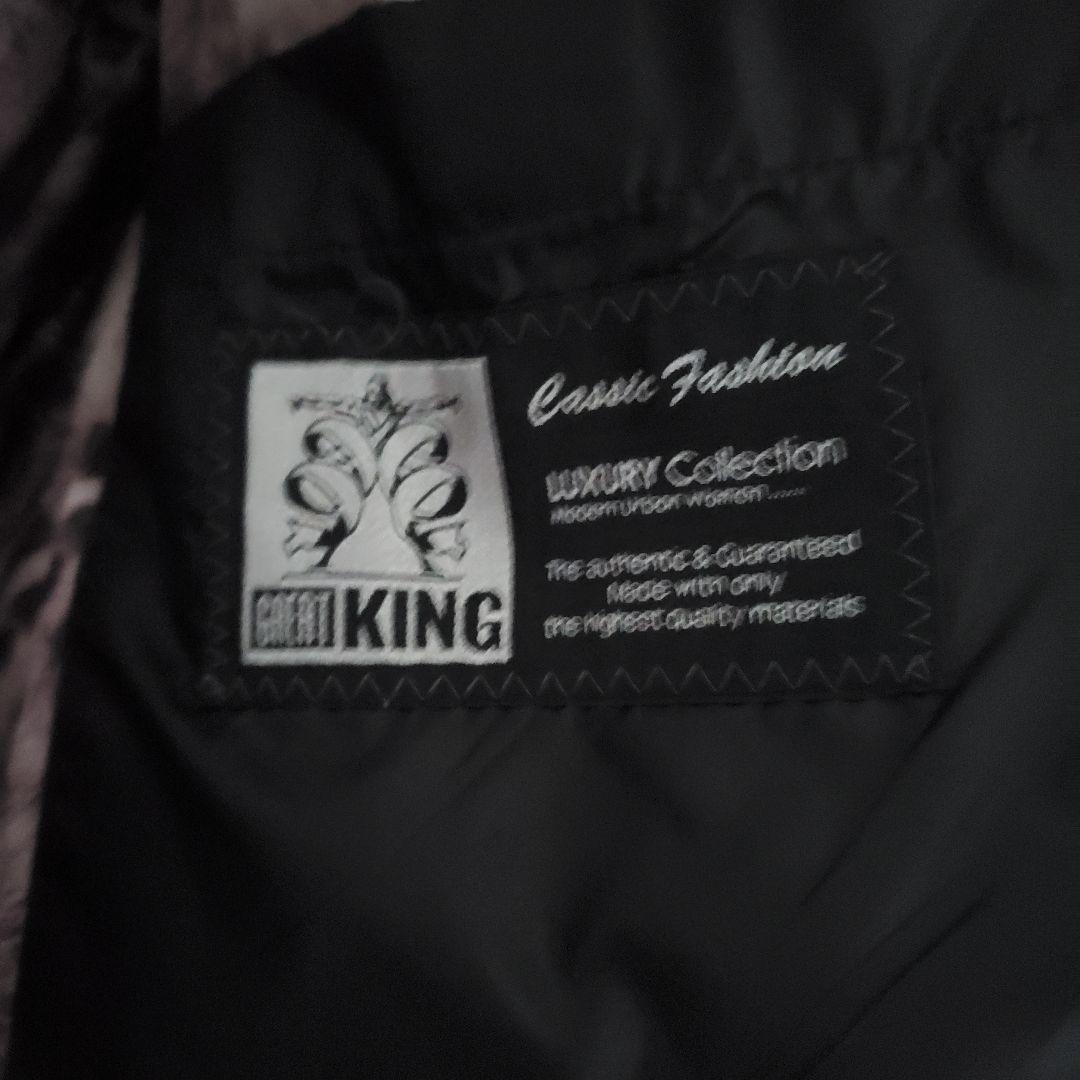 極美品 高級ダウン　リアルファー 光沢 黒　ジャケット Y2K　コート　平成