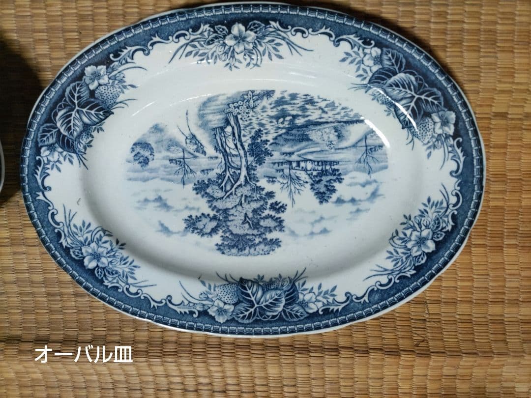 骨董　昭和レトロ　洋風絵皿　お皿各種　２８枚セット品