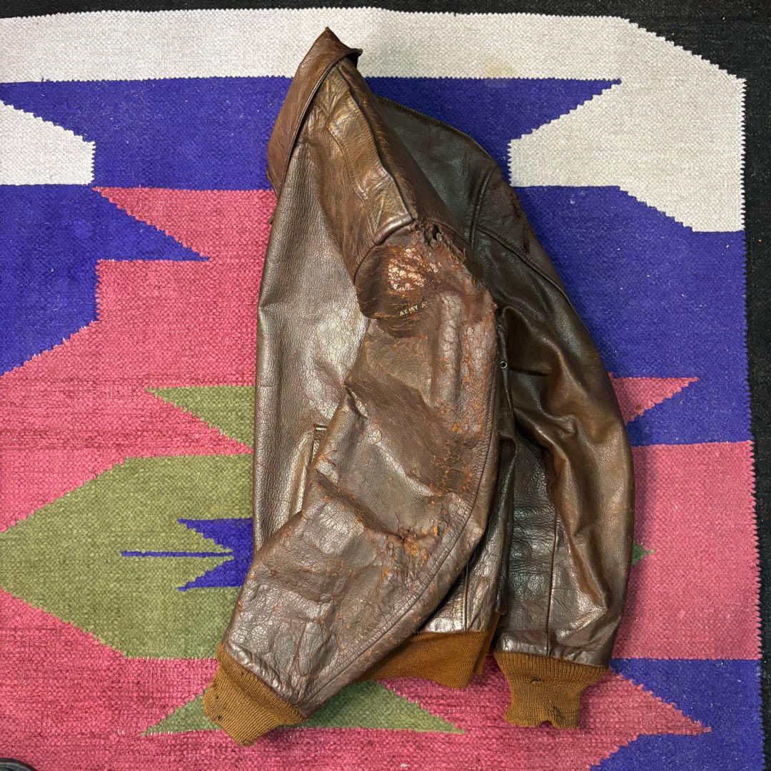 ジャケット・アウター 40s USARMY A-2 flight jacket hand paint