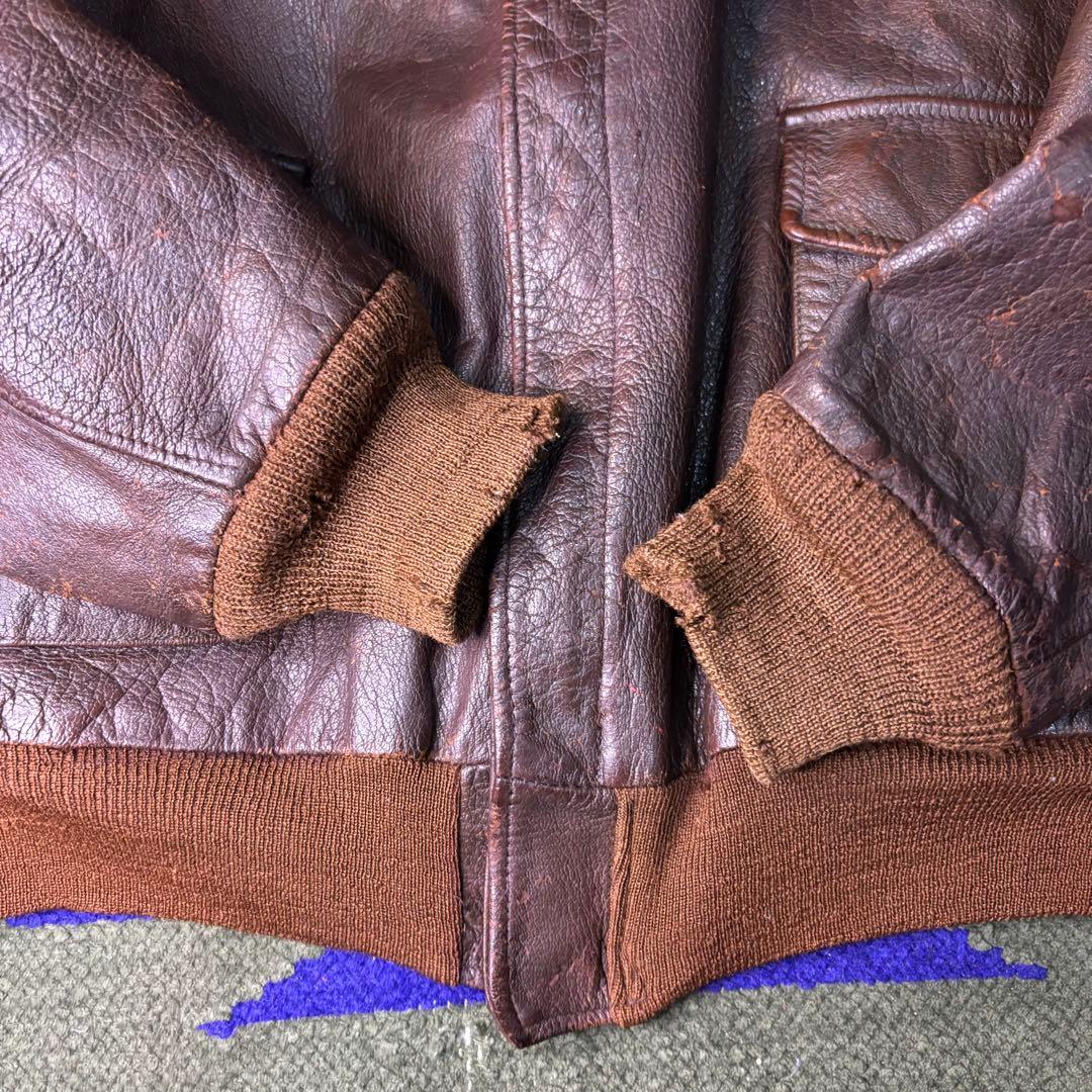 ジャケット・アウター 40s USARMY A-2 flight jacket hand paint