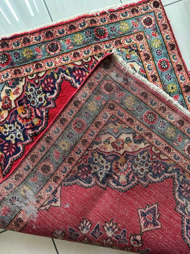 152×99 ヴィンテージラグ　手織ラグ