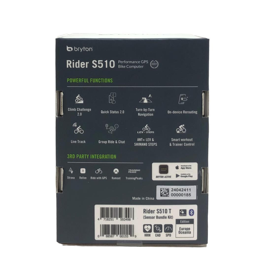 【新発売】ブライトン Rider S510T（日本語対応）センサー付サイコン