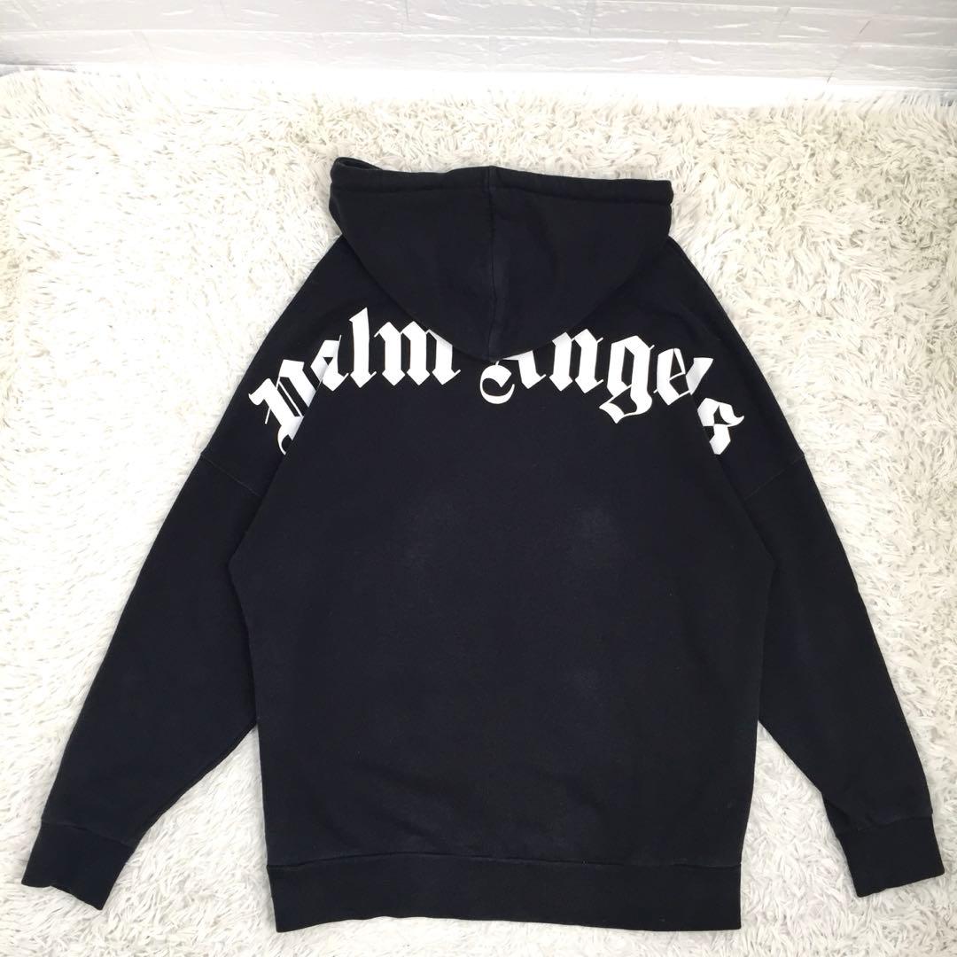 【超人気モデル】パームエンジェルス バックアーチロゴ オーバーサイズ パーカーM