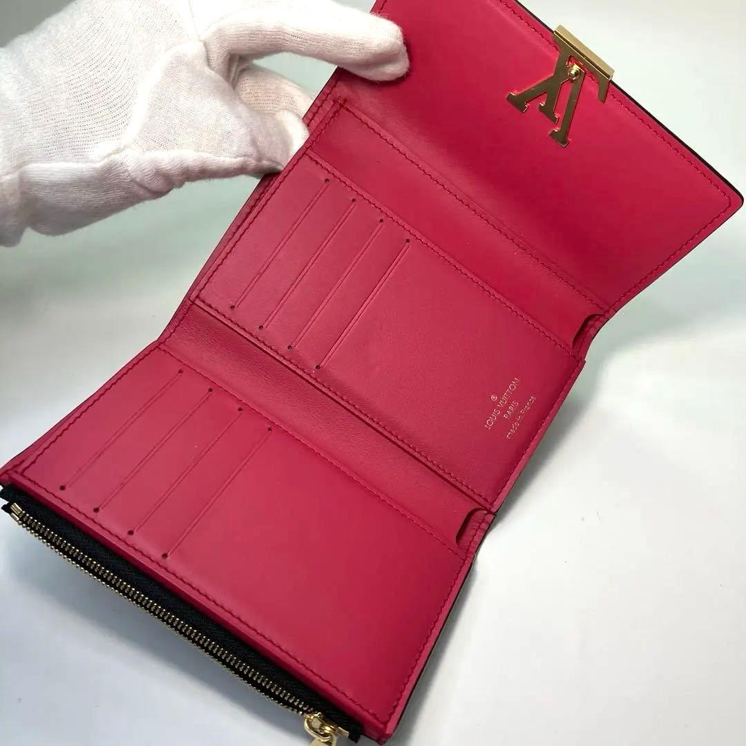 【極美品】ルイヴィトン ポルトフォイユ カプシーヌ コンパクト　マリーヌルージュ