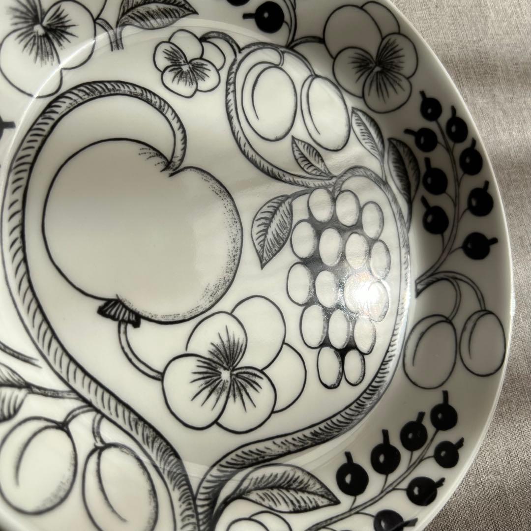 ARABIA アラビア ブラックパラティッシ プレート21cm 新品 #02