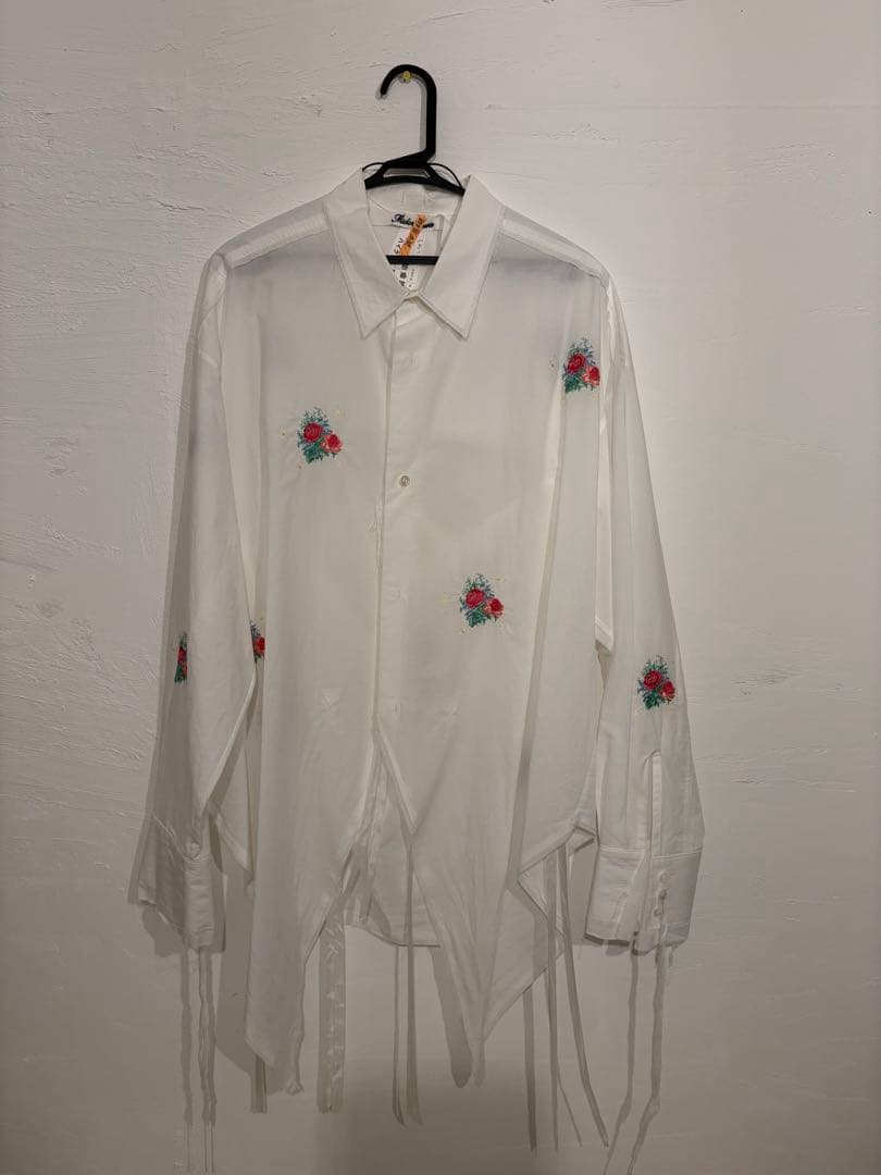 トップス Midorikawa Rose White Shirt VELVET