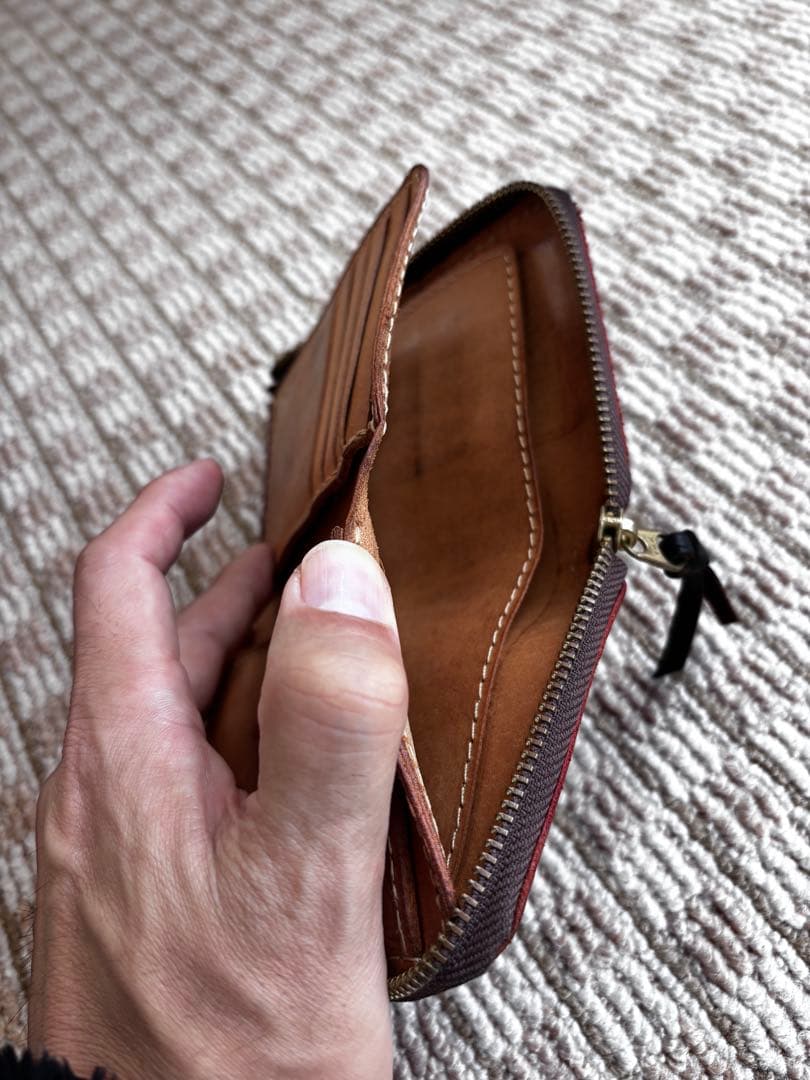 Ryu 二つ折り財布 赤