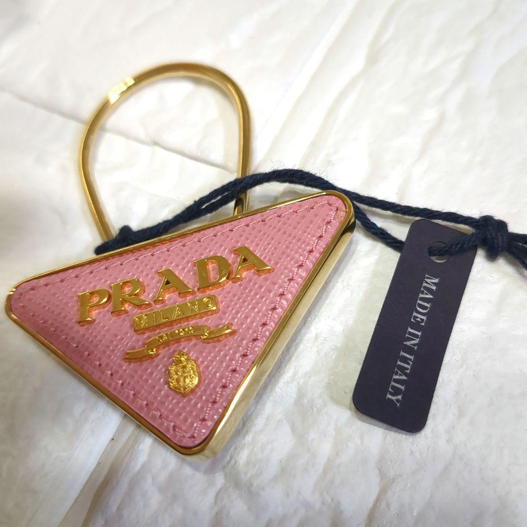 プラダ キーリング キーホルダー サフィアーノ レディース PRADA ピンク