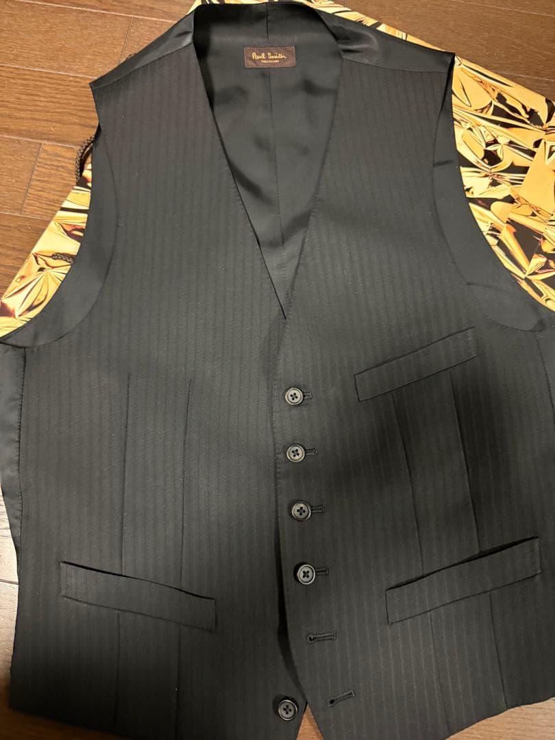 Paul Smith COLLECTION ブラックストライプ　ベスト　L