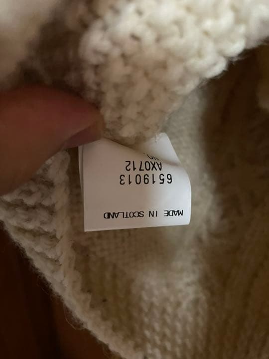 l*o様 極美品 茶タグ インバーアラン INVERALLAN カーディガン ホ