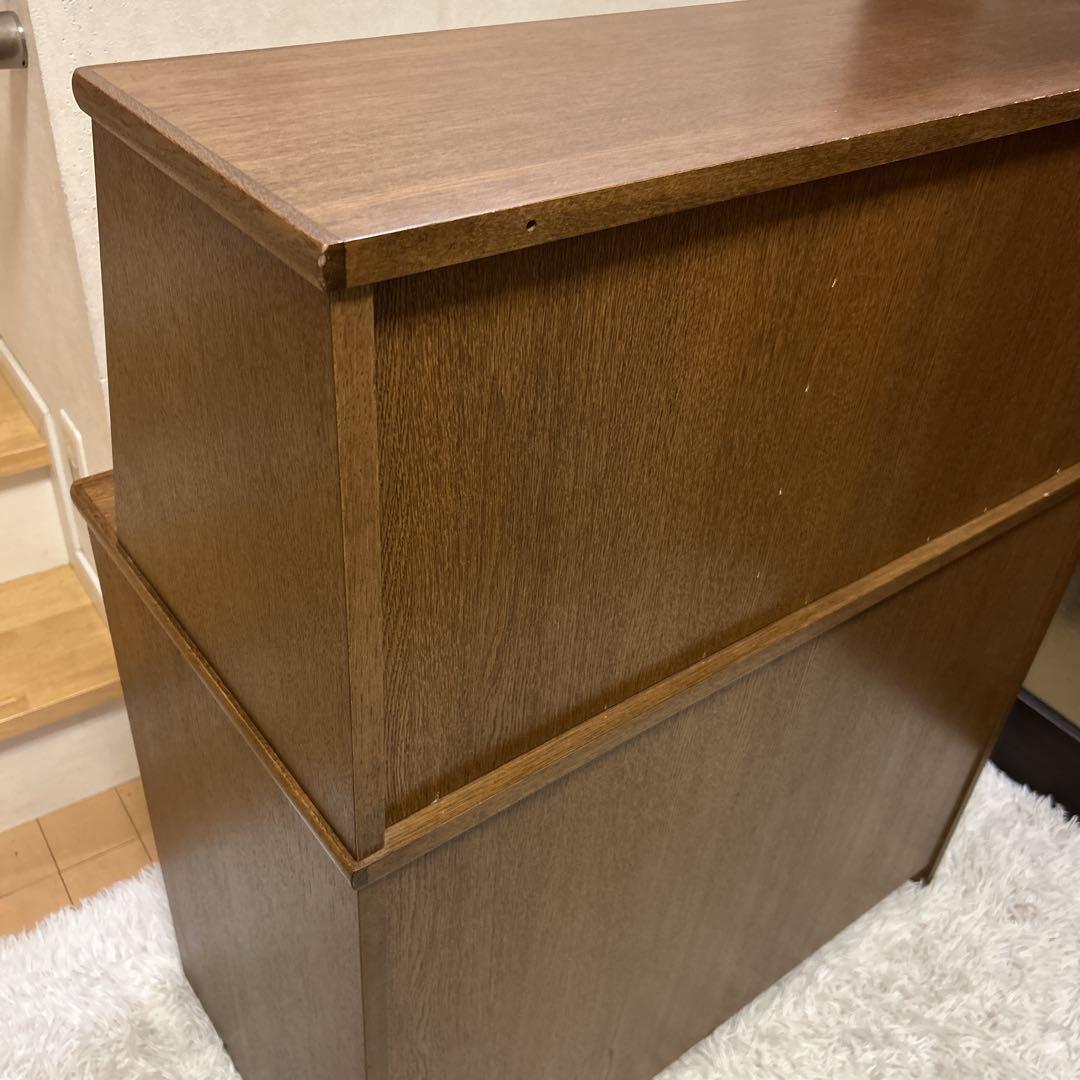 浜本工芸 ライティングデスク ビューロ 学習机 収納 机 デスク 跳ね上げ