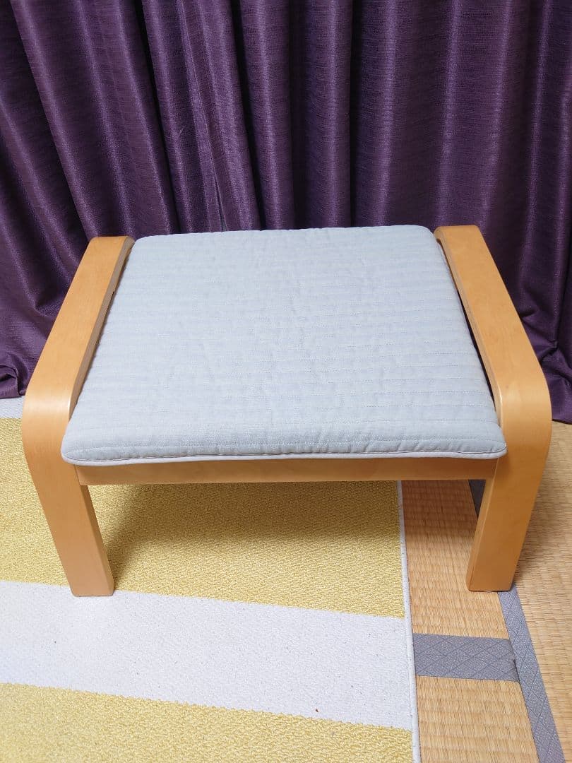 イケア IKEA ポエング ロッキングチェア オットマンセット