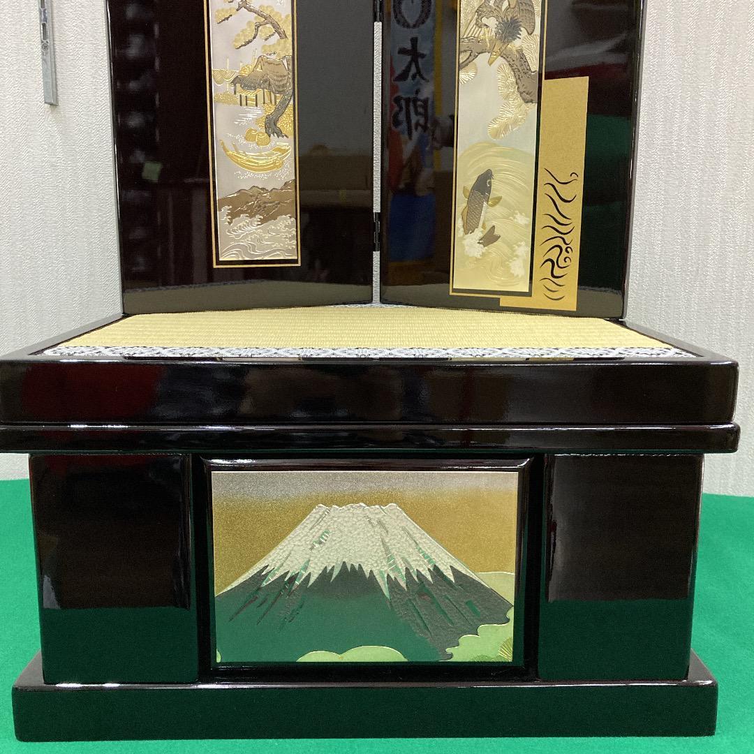 F11 訳あり特価！兜飾り台屏風　収納台　五月人形兜飾り　鎧兜台　端午の節句