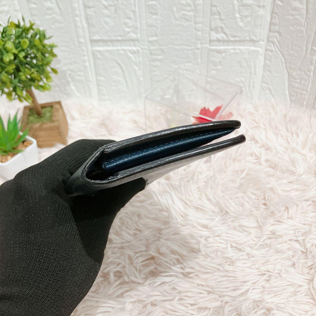 美品 ルイヴィトン タイガ ポルトフォイユ ブラザ 長財布 二つ折り ネイビー