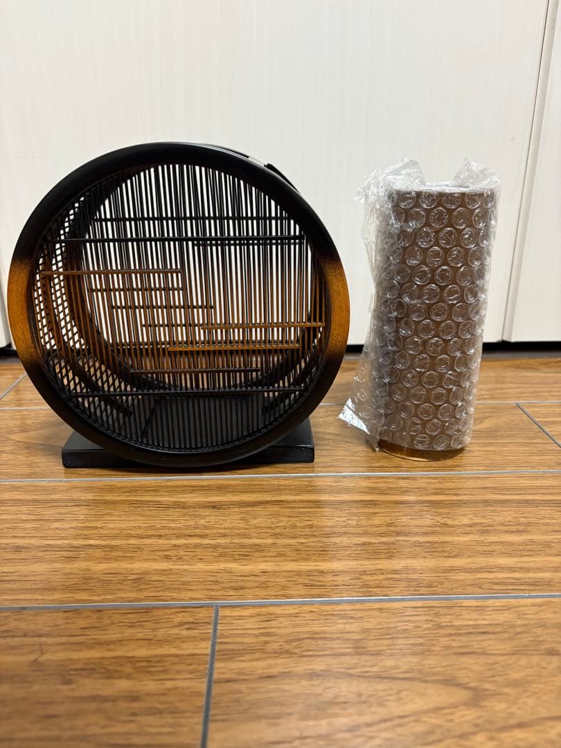 【伝統工芸】駿河竹千筋細工 フラワースタンド 花器