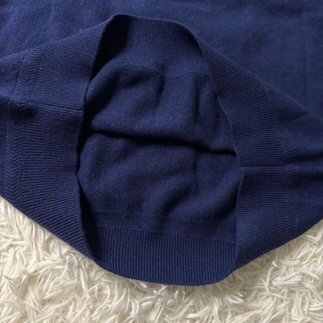 新品タグ付✨PEARLYGATES カシミヤ100% ニット サイズL ネイビー