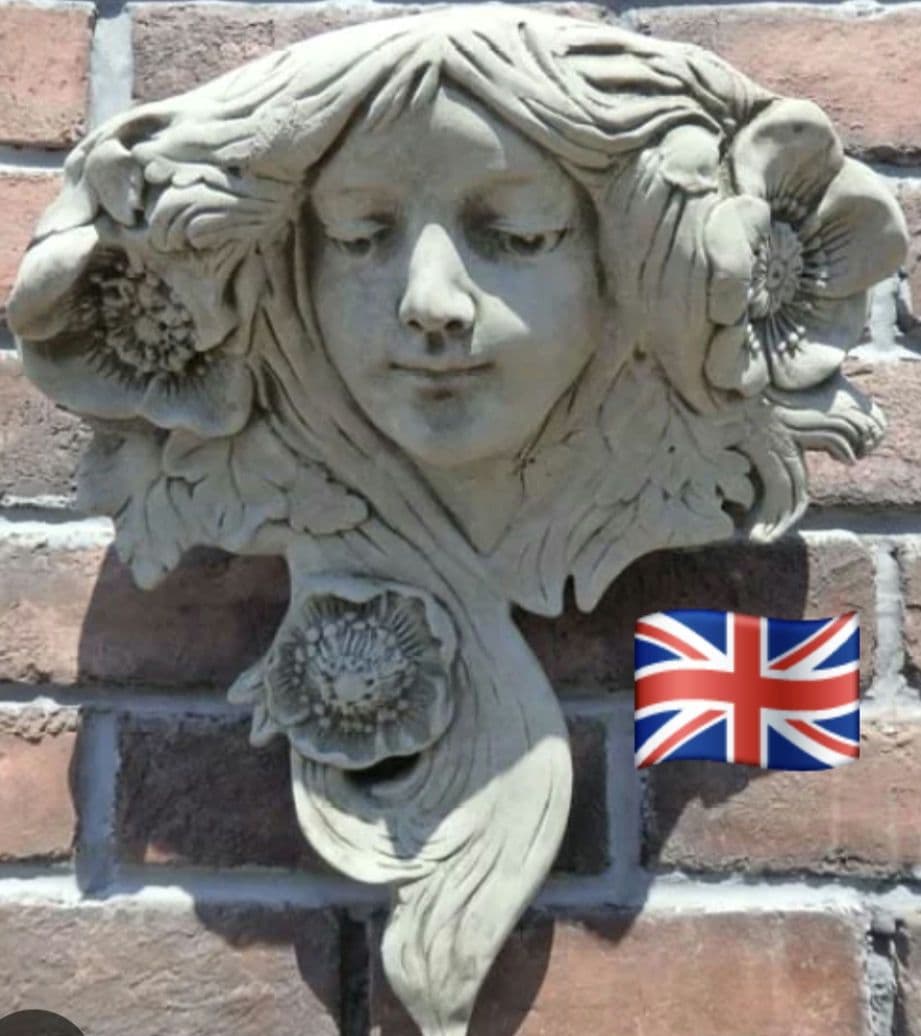 フェイスプランター　花鉢　 アンティーク調 イングリッシュガーデン