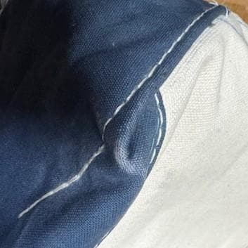 80s 2色ギザタグ エルエルビーン トートバッグ LLBEAN 紺　M 古着