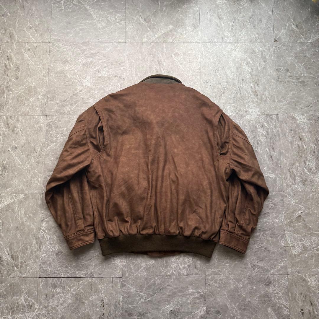 simple life 短丈　スエードレザー　スウィングトップ　ハリントン　中綿