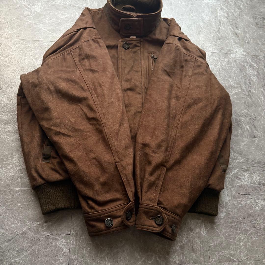 simple life 短丈　スエードレザー　スウィングトップ　ハリントン　中綿