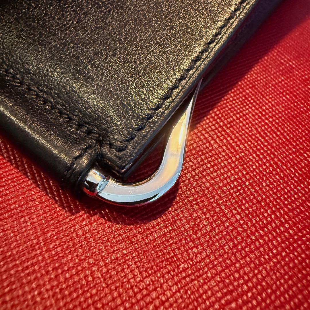 Cartier マネークリップ 2つ折り 財布 カード入れ ブラック マストドゥ