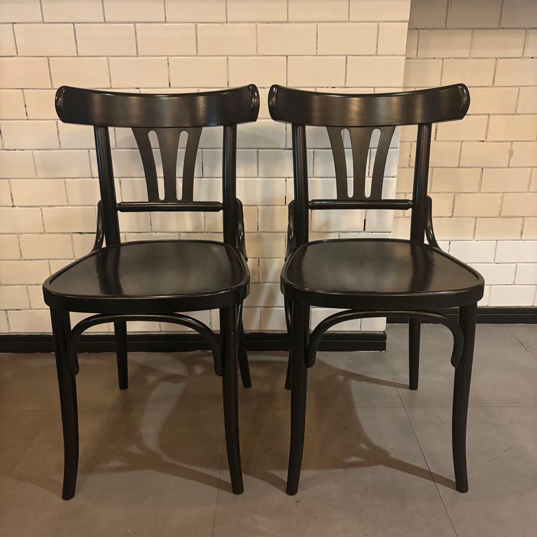 Public ベントウッドチェア 2脚セット　TON アンティーク　店舗