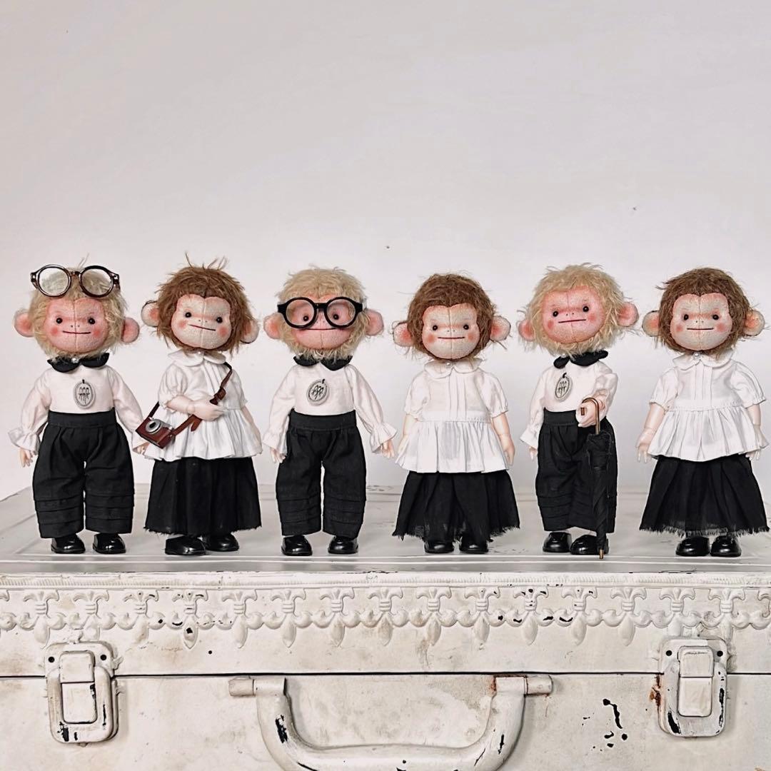 アニマル演奏隊 猿 豚 ゾウ アーティストベア 着せ替え 海外作家様 ぬいぐるみ