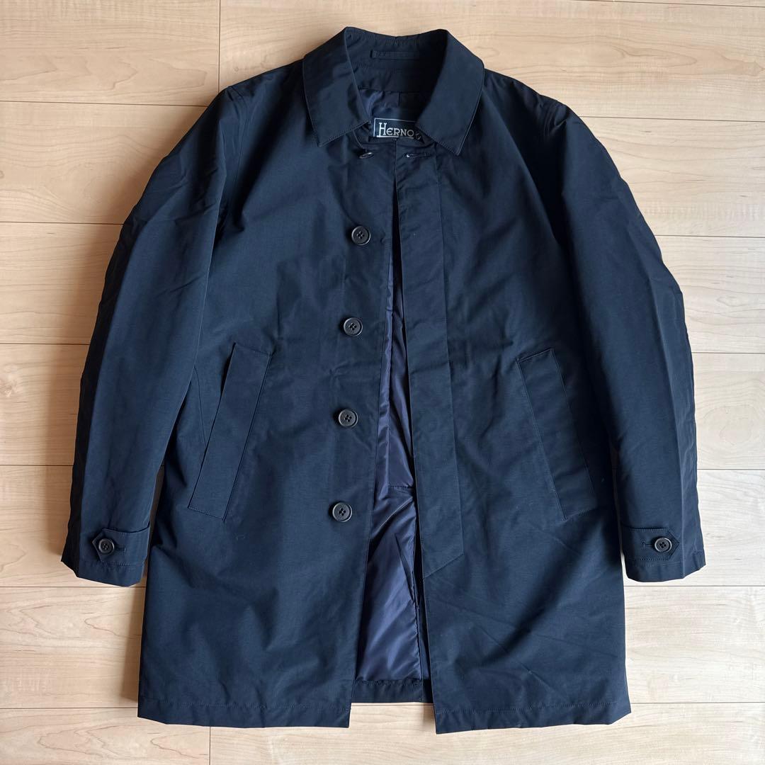 HERNO laminar GORE-TEX 中綿入りステンカラーコート