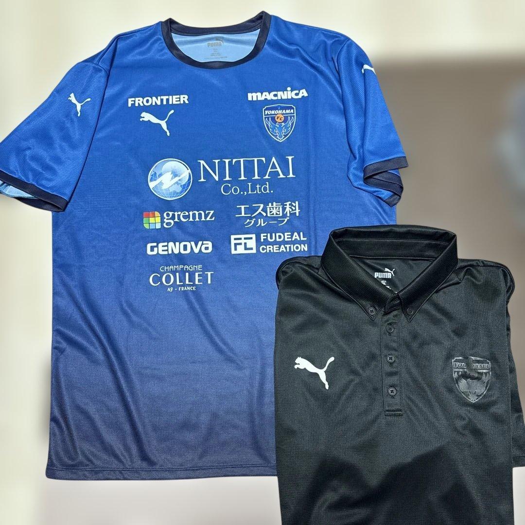 PUMA 横浜FCプラクティスシャツ&ポロシャツセットXXL