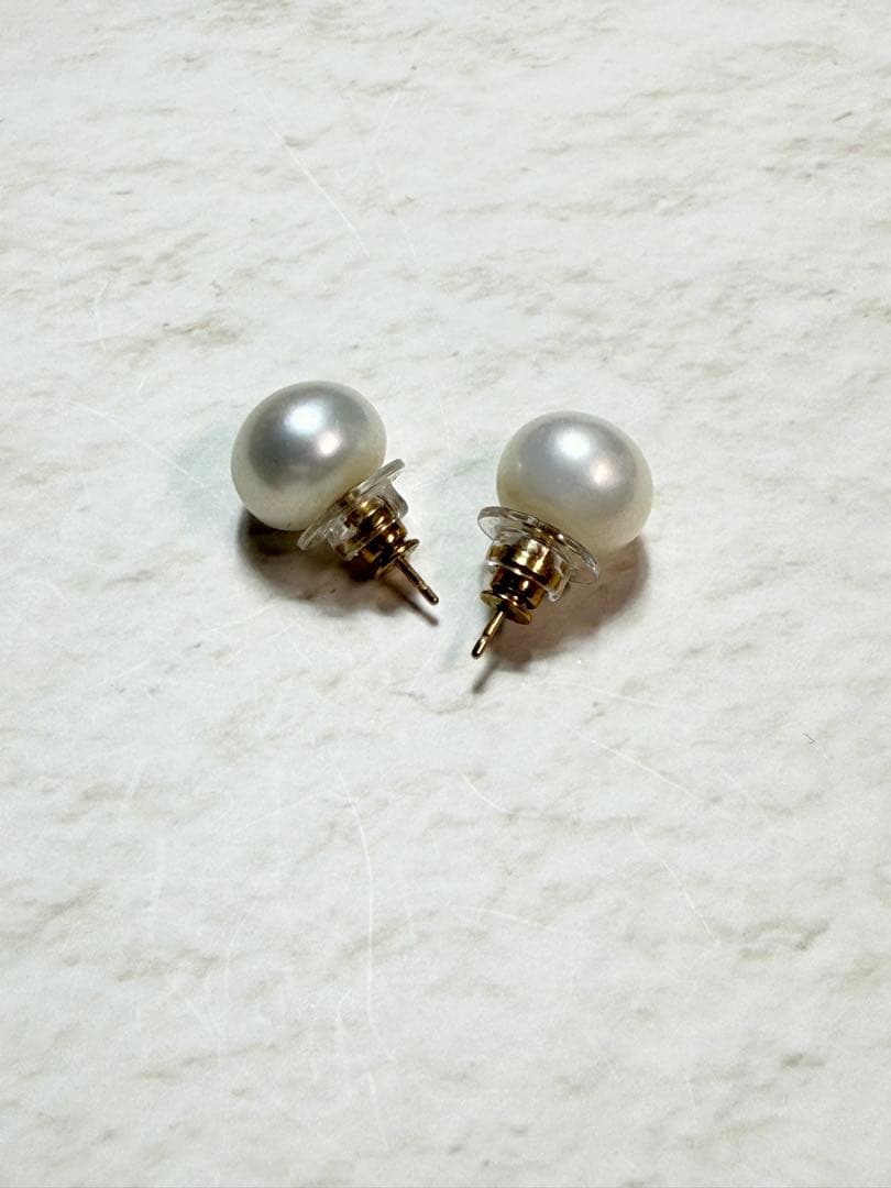 カド―ジュエリー　K18 パール11㎜ピアス