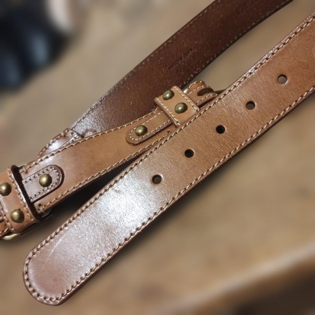 デッドストック肉厚RALPH LAURENラルフローレンレザーベルト