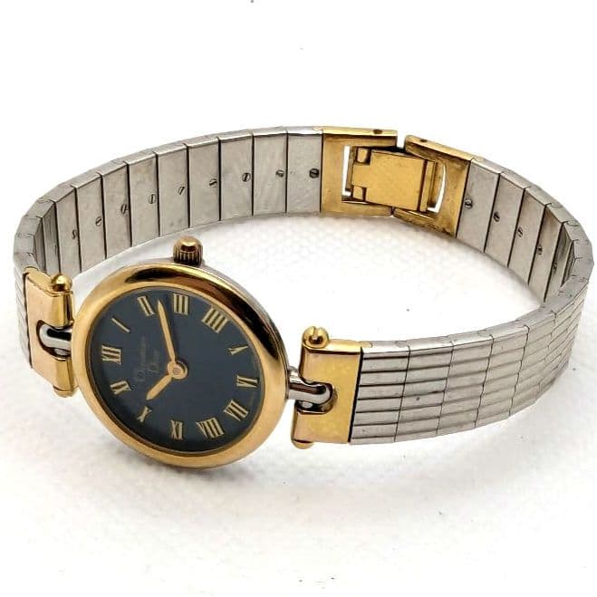 【新品電池交換済】Christian Dior ネイビー文字盤 腕時計