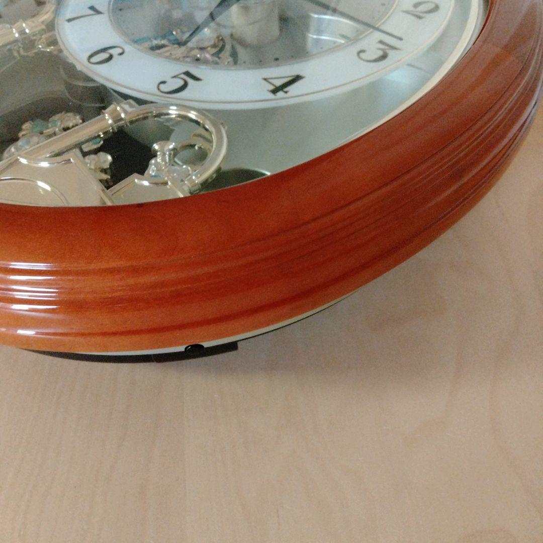 ✦希少✦RHYTHM　からくり時計　掛時計 　スモールワールド　4MY623RB