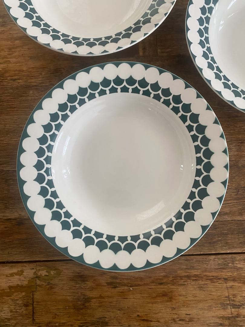 再値下げ中★希少★フレンチアンティーク　ディゴワンサルグミンヌスープ皿3枚セット