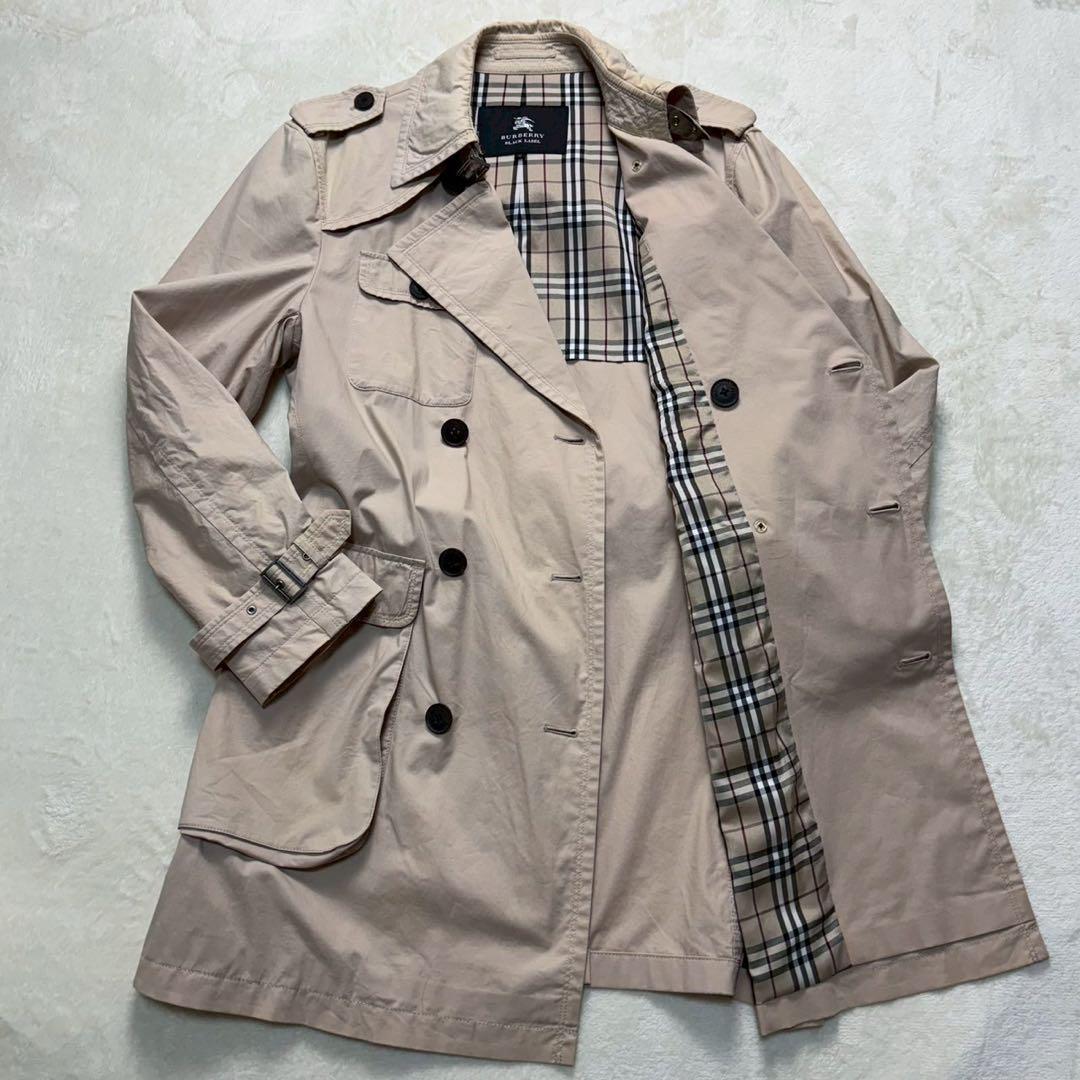 【大人気】バーバリーブラックレーベル トレンチコート スプリング ノバチェック