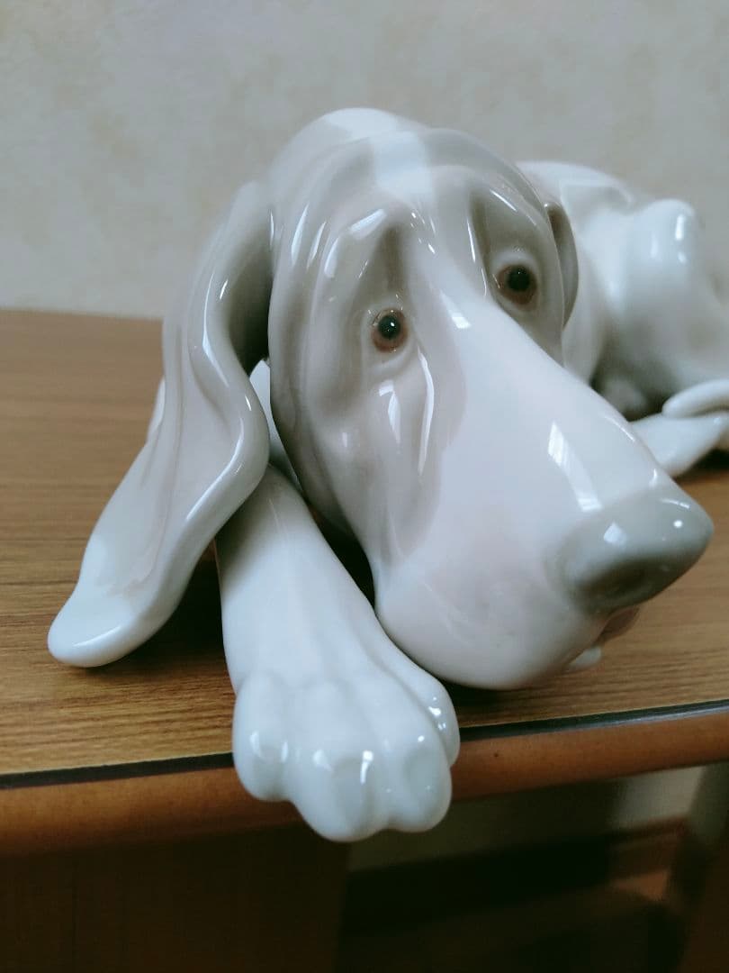 美品 リヤドロ 犬（マイセンフィギュリン）