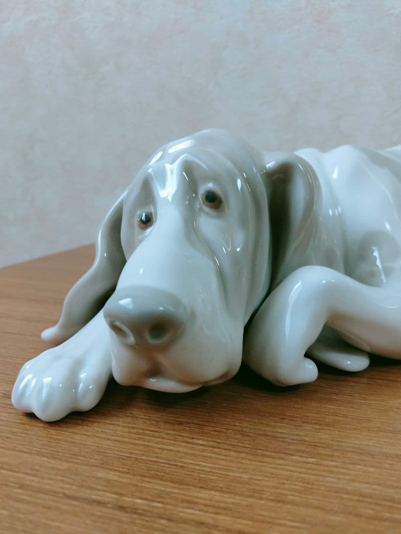 美品 リヤドロ 犬（マイセンフィギュリン）