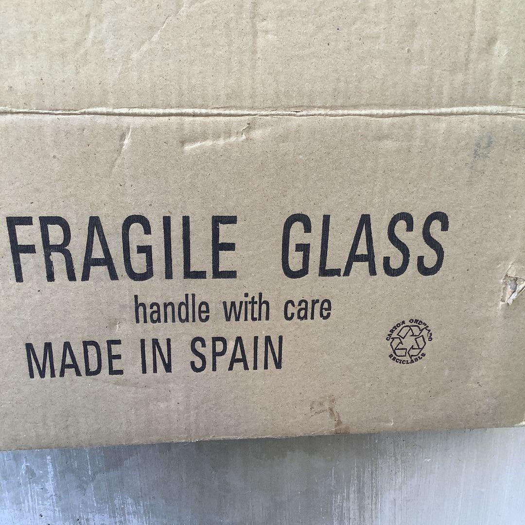 スペイン製　RECYCLED GLASS コンポート　フルーツ盛り皿　花器