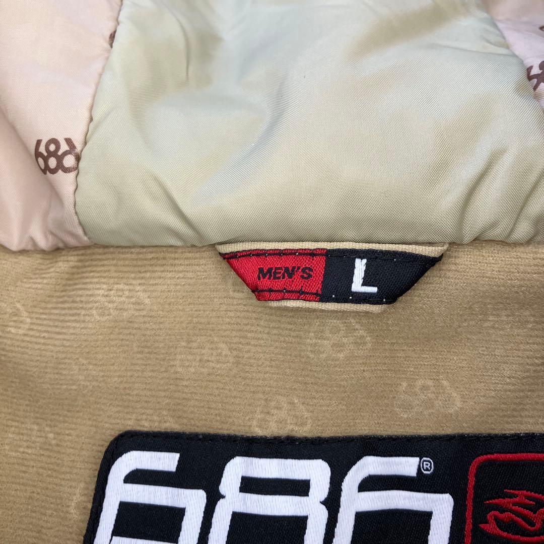 686 SIX EIGHT SIX スノーボードウェア ジャケット ベージュ