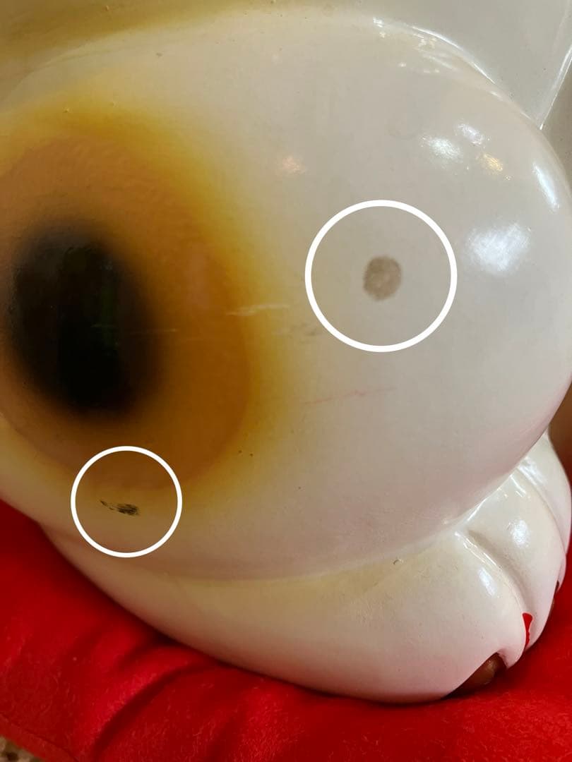 ★レトロ？縁起物【招き猫】貯金箱★【福】【千万両】★座布団付き★★