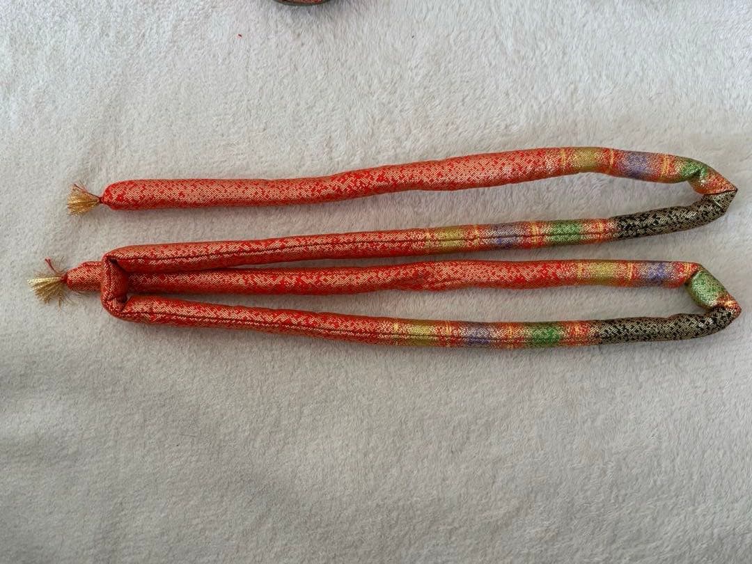 c*u様 美品 ７歳 七五三 お着物セット 作り帯 バッグ 草履 帯揚げ しごき