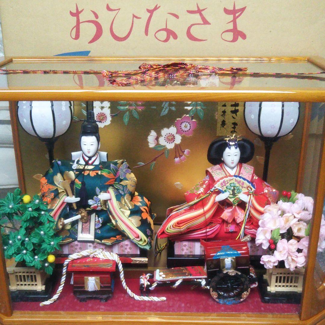 ガラスケース付お雛様