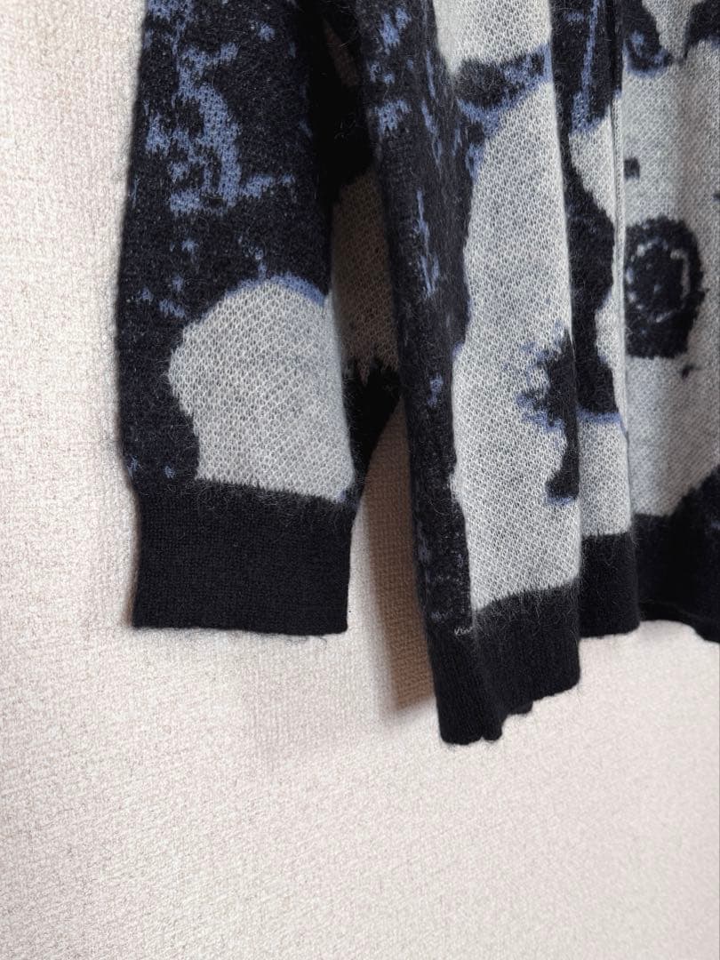 【LAD MUSICIAN】19AW モヘアダブルジャガードカーディガン 44