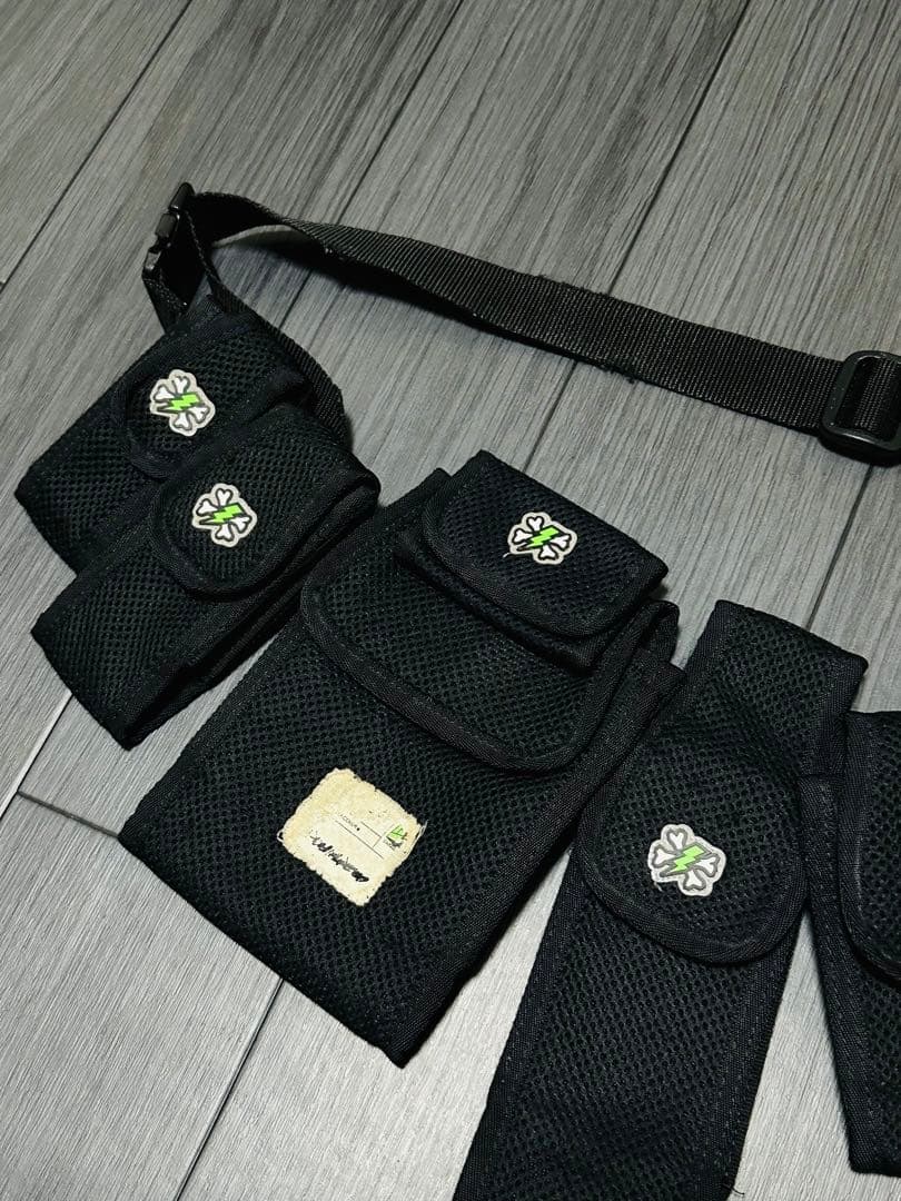 アンダーカバー ボーンサンダーワッペン 6連ウエストポーチ ウエストバッグ