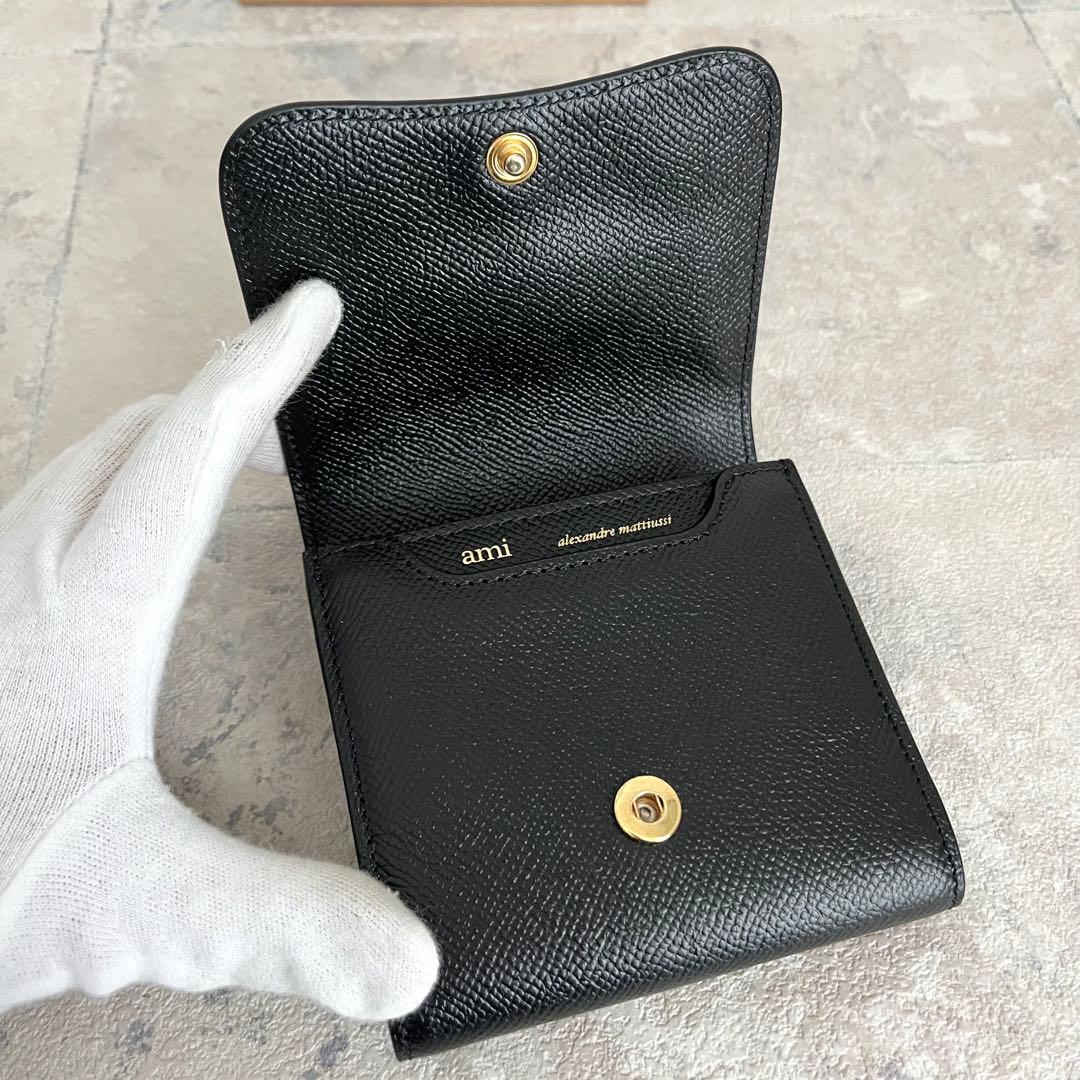 未使用✨AMI PARI 二つ折り財布 PARIS PARIS レザー ハート