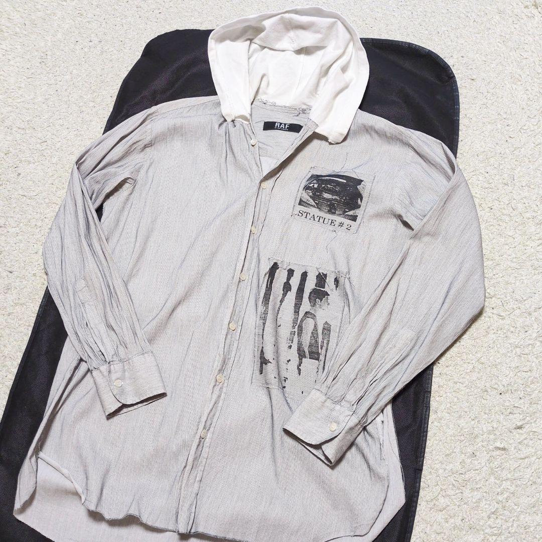 RAF BY RAF SIMONS ラフシモンズ　フード付きシャツ