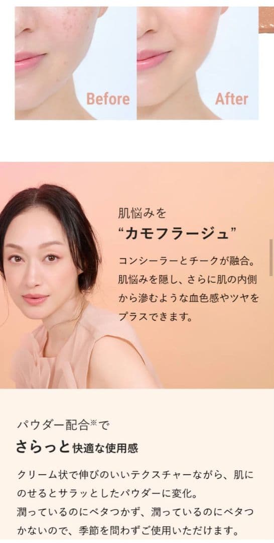 ブリリアージュ カモフラージュコンシーラーチーク 03＆ ワイドフィンガーブラシ