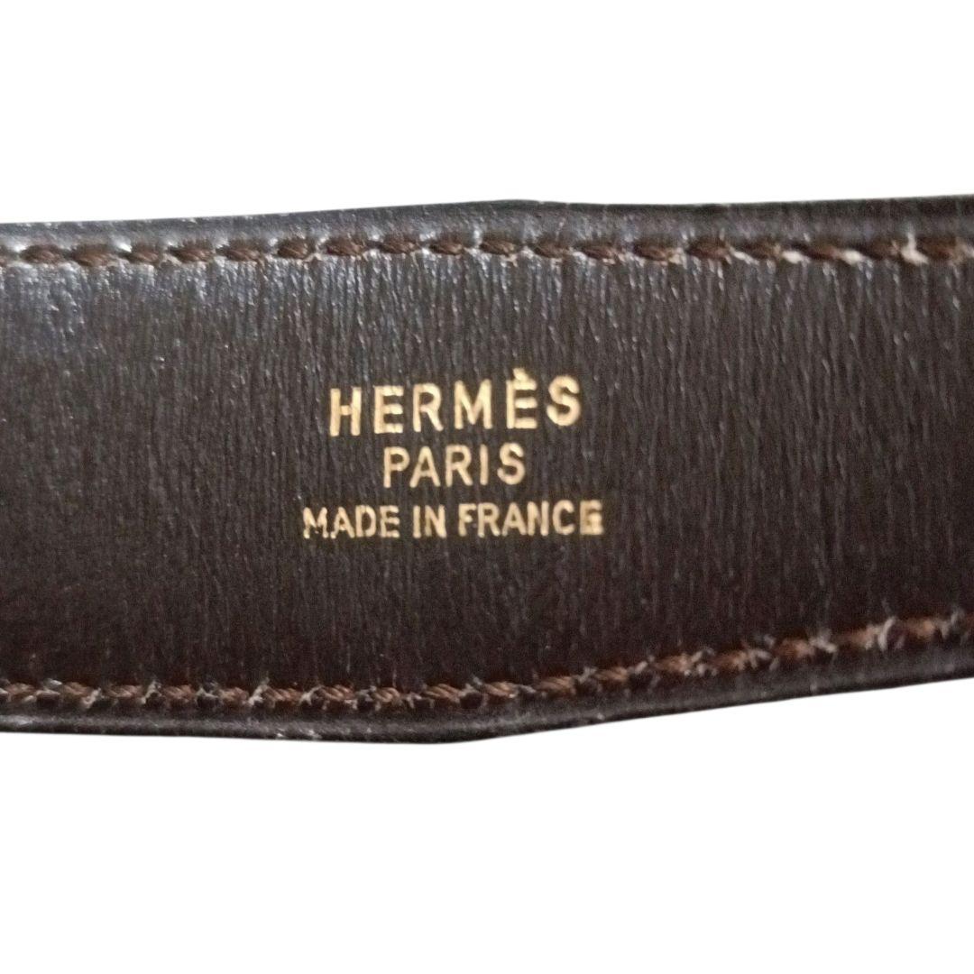 ✨HERMES Constance Hロゴ R◯刻印 フランス製 黒 濃茶